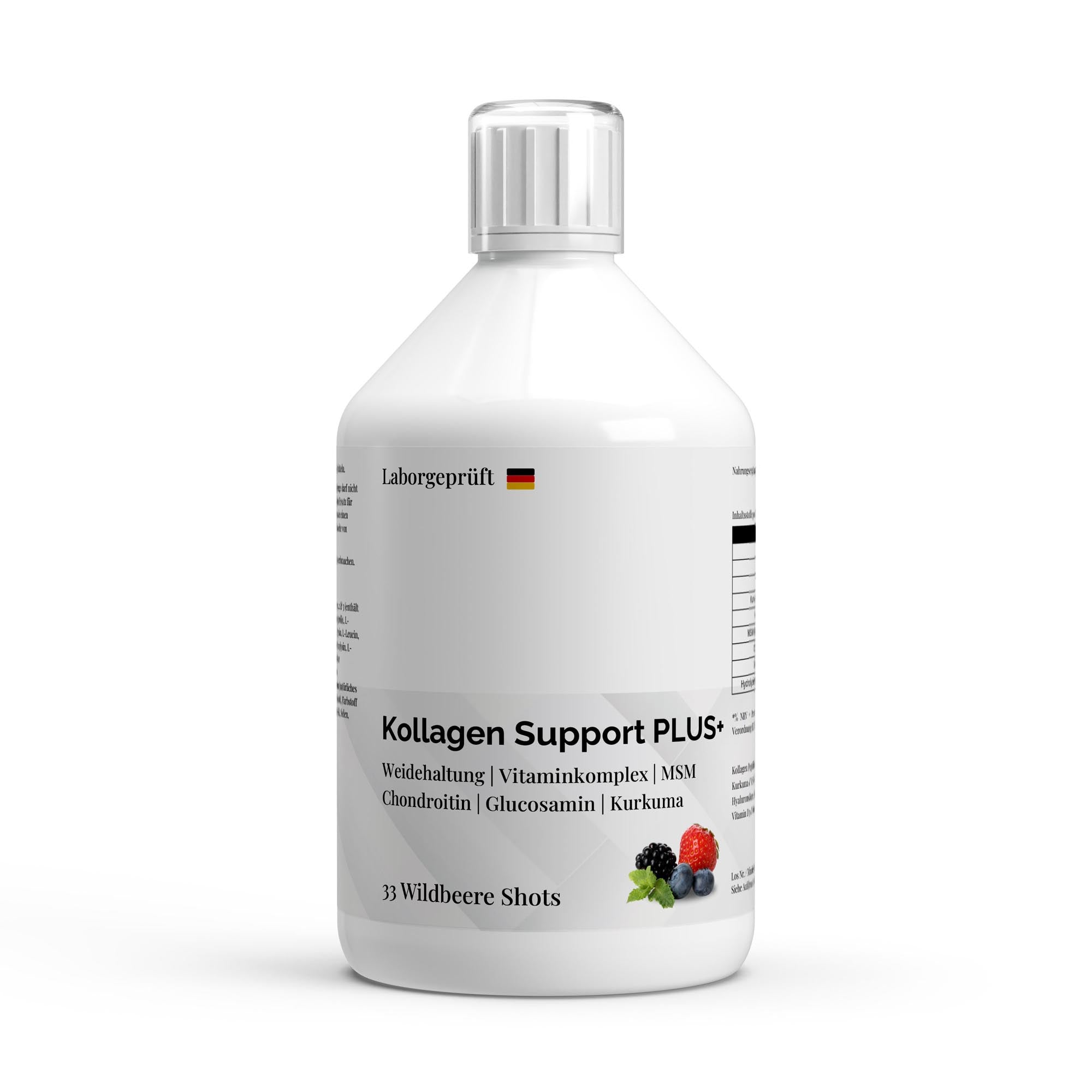 Kollagen Support PLUS+ Shots - Wild Berry - 500ml
